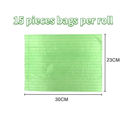 5/10/30Roll Dog Poop Bags for Dog Large Cat Waste Bags Doggie Outdoor Home Clean Refill Garbage Bag Pet Supplies 15 Bags/ Roll