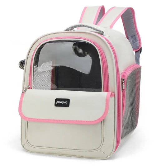 Pet Bag for Cat Carrier Backpack Bag Travel Pet Portable Breathable Dog Backpack Transparent Large Space Bag Carrier